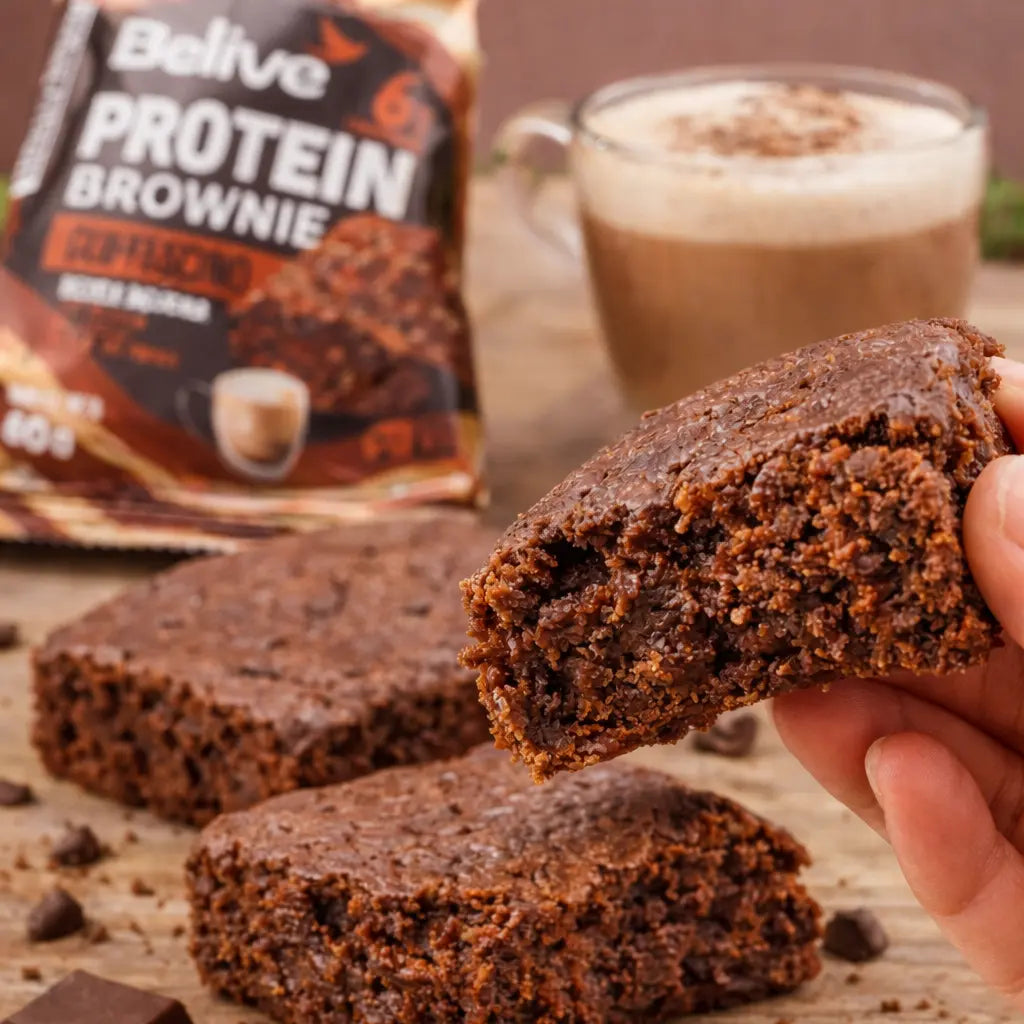 Gluten Free Protein Brownie – Cappuccino Flavour (Sugar Free, Dairy Free - Box of 10) Belive be Free