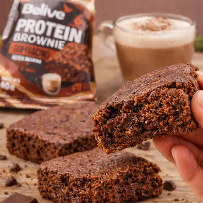 Gluten Free Protein Brownie – Cappuccino Flavour (Sugar Free, Dairy Free - Box of 10) Belive be Free