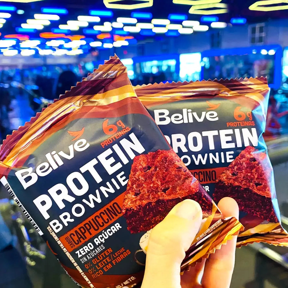 Gluten Free Protein Brownie – Cappuccino Flavour (Sugar Free, Dairy Free - Box of 10) Belive be Free