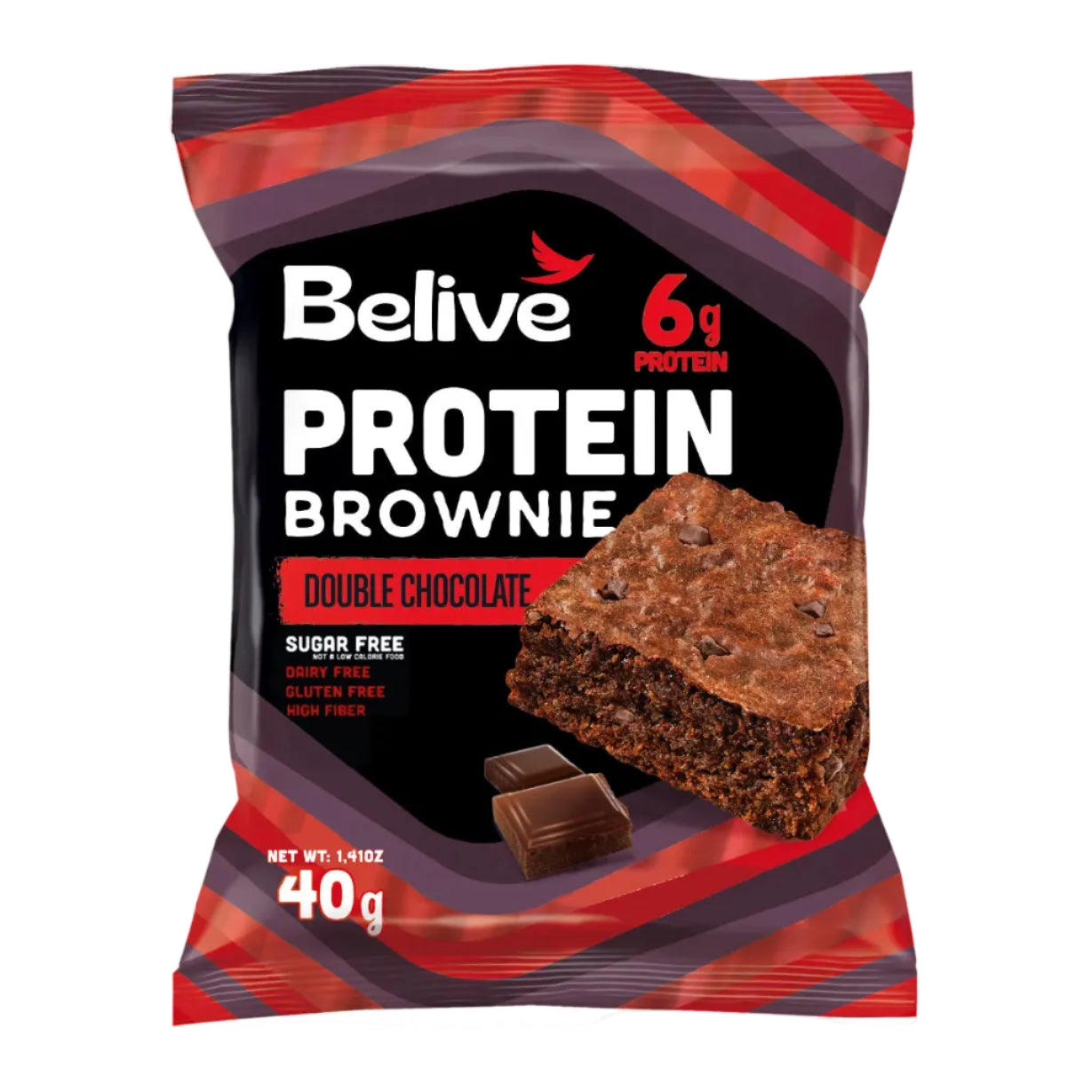 Chocolate Protein Brownie (Gluten Free, Dairy & Sugar Free, Box of 10) - Belive be Free 