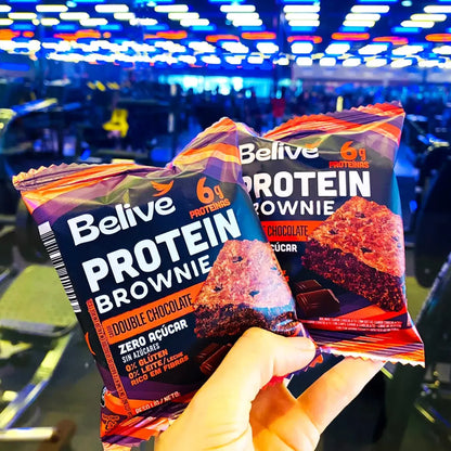 Chocolate Protein Brownie (Gluten Free, Dairy & Sugar Free, Box of 10) - Belive be Free 
