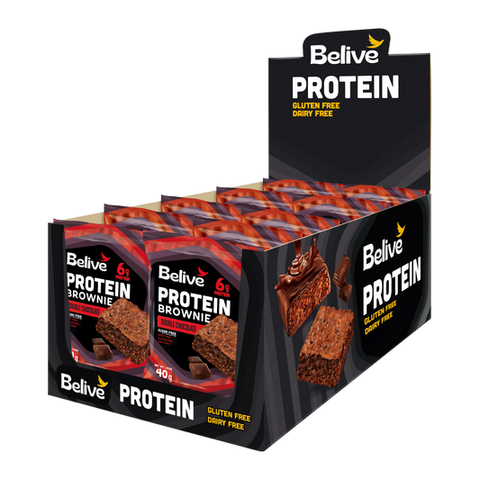 Chocolate Protein Brownie (Gluten Free, Dairy & Sugar Free, Box of 10) - Belive be Free 