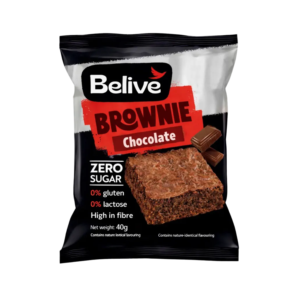 Gluten Free Brownie Chocolate (Sugar Free & Dairy Free, Box of 10) - Belive be Free 